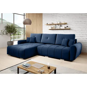 Sedací souprava Rozkládací rohová sedačka LORENTO 280x180 modrá