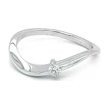 Prsten Zlatý Zásnubní Prsten s Diamantem 2011137