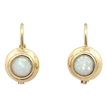 Náušnice Zlaté Náušnice s Opálem 7122567