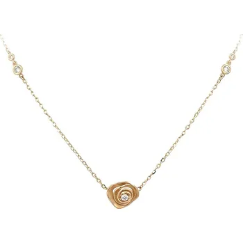 Náhrdelník Zlatý Náhrdelník se Zirkony 7040468