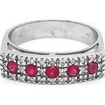 Zlatý Prsten s Rubíny a Diamanty 2010667