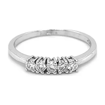 Prsten Zlatý Prsten s Diamanty 2010956