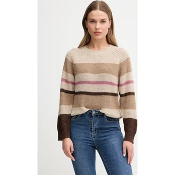 Pánský svetr Svetr z vlněné směsi Pepe Jeans PL7000046 béžová 80X, vel. M