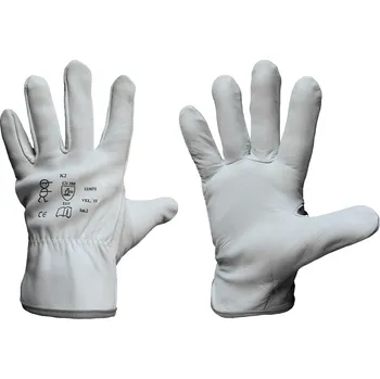 Pracovní rukavice PRAPOR K2 / Celokožené rukavice - bílá 12