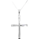 Přívěsek Kříž se Zirkony z Bílého Zlata 7151317