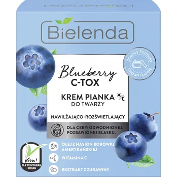 Pleťový krém Rozjasňující pleťový krém Bielenda Blueberry C-TOX 0 SPF den a noc 50 ml