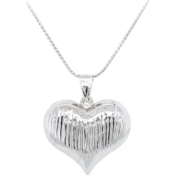 Přívěsek Přívěsek Srdce z Bílého Zlata 7151026