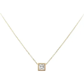 Náhrdelník Zlatý Náhrdelník Solitér se Zirkonem 7040467