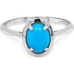 Prsten s Tyrkysem z Bílého Zlata 7131470