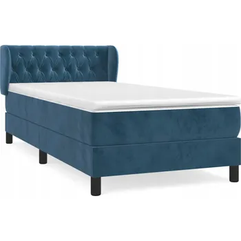 Postel Čalouněná jednolůžková postel VidaXL 100x200 cm, modrá