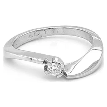 Prsten Zlatý Zásnubní Prsten s Diamantem 2010361