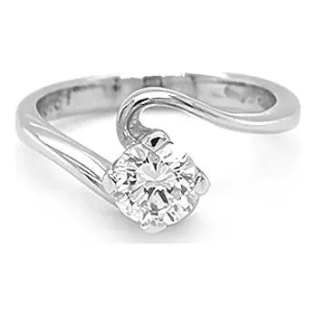 Prsten Zlatý Zásnubní Prsten s Diamantem 2010776