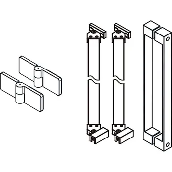 GELCO TRINITY komponenty dveří s boční stěnou, chrom, levé (GT56LCH)