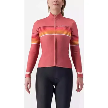 cyklistický dres Dres Castelli Dres Castelli Ottanta 4523546 dámský dl.r. mineral red XL XL