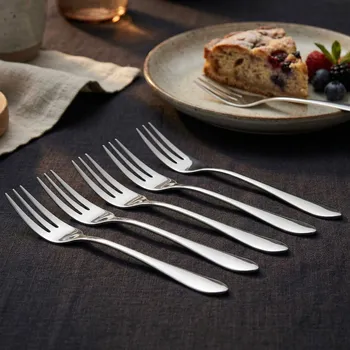 Příbor Vidličky na dort GERPOL MONA stříbrné 6 ks