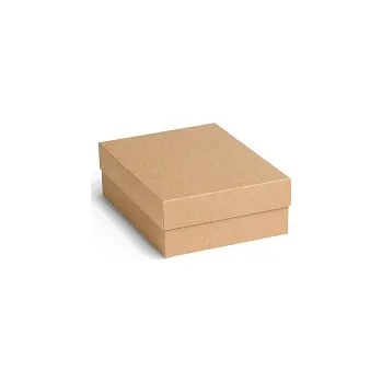 Dárková krabice s víkem 240x180x80mm, hnědá, 10 ks
