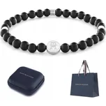 PÁNSKÝ NÁRAMEK S ČERNÝMI KAMENY TOMMY HILFIGER