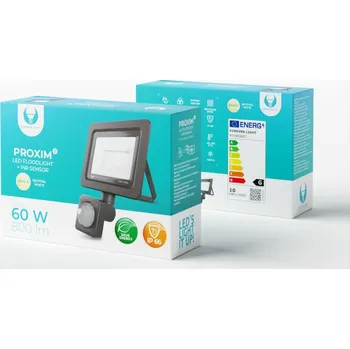 LED reflektor PROXIM II 10W | 4500K | PIR senzor | IP66 Forever Light
