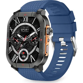 Chytré hodinky Chytré hodinky Aligator Sport GPS s modrým silikonovým řemínkem