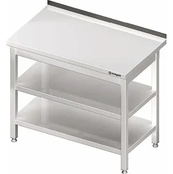 Dílenský stůl Nerezový stůl 2 police Stalgast 160x70x85cm
