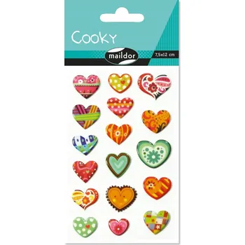 samolepka Samolepky Maildor 560404C s kopulovým vzorem, 17 kusů