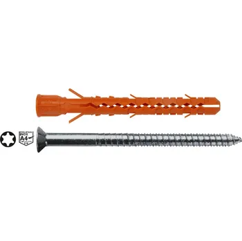 Hmoždinka MB-STr 10 x 80 nerez vrut T40- konstrukční do duté cihly - hmoždinka nylonová mungo