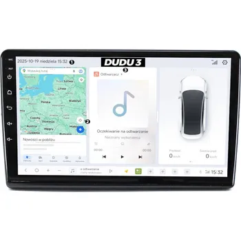 GPS navigace AUTORÁDIO NAVIGACE GPS DACIA DOKKER 2012-2016 ANDROID QLED 4/64 GB