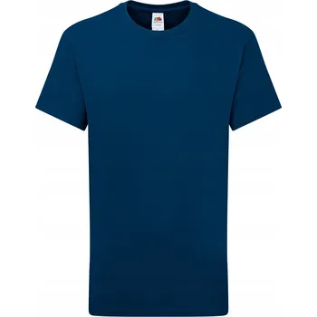 Chlapecké tričko Dětské tričko Iconic Ringspun Fruit of the Loom Mountain Blue 3-4 roky