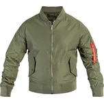 US letecká bunda letní MA1 Bomber Teesar - olivová, L