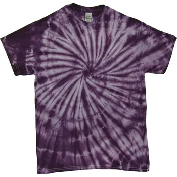 Pánské tričko Tričko unisex The Mountain batikované Hurricane - fialové-světle fialové, 4XL