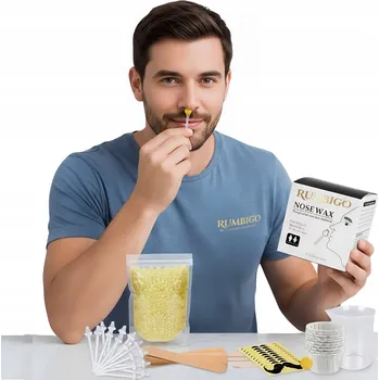 Přípravek na depilaci a epilaci Vosk depilační set na uši a nos pro muže i ženy s voskem pro domácí použití