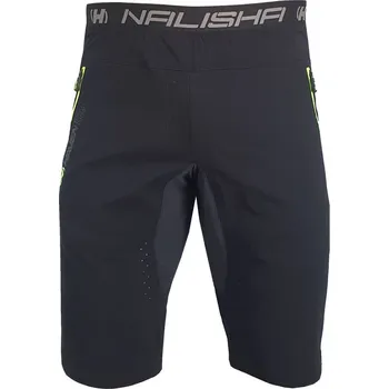 Cyklistické kalhoty Kraťasy unisex Haven Nalisha Slimfit - černé-zelené, XS