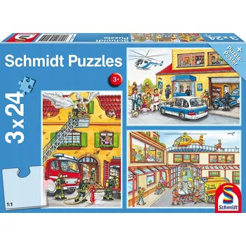 Puzzle Schmidt Spiele Puzzle 72 dílků 3x24 Puzzle Záchranné služby