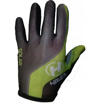 Chránič rukou Rukavice Haven Solar Long - černé-zelené, XXS