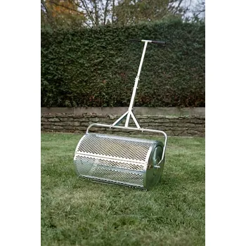 Travní válec IQ Garden 319433 Válec na travní substrát 60 cm 80 l - nerezový