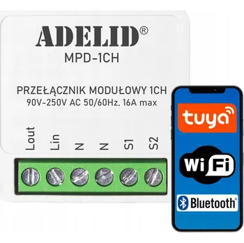 IP kamera Chytré Relé a Ovládací Prvek Adelid Quadra WiFi