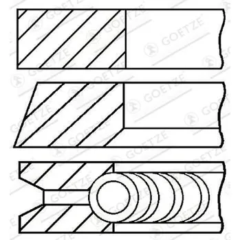 Auto-moto Sada pístních kroužků GOETZE ENGINE 08-337300-00