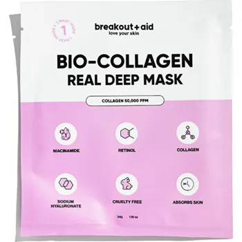 Pleťová maska Breakout+aid Real Deep Mask - Noční pleťová maska s kolagenem