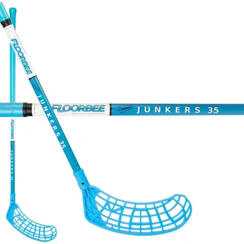 Florbalová hůl FLOORBEE Junkers 35 Florbalová hůl bílá / modrá, Oboustranná, 96cm (=106cm)