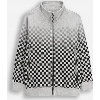 Chlapecká mikina Dětská Rozepínací Mikina Chlapecká Šedá se Stojáčkem Velikost 164 Coccodrillo ZC5