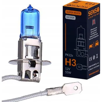 Autožárovka Žárovka SENSO Lighting H3 SUPER WHITE H3 55 W 1 ks