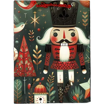 Dárková taška Dárková taška malá vánoční Vánoce 18x23x8 ROZETTE VZOR 1