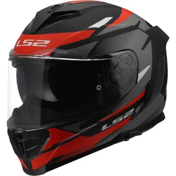 Helma na motorku Integrální helma na motorku LS2 FF818 Storm III Komai černo-červená