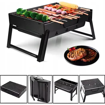 Zahradní gril Gril na dřevěné uhlí MalTec 35,5 x 35,5 cm