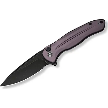 Civivi Button Lock Kitefin C24091-3 14C28N Purple Aluminum kapesní nůž