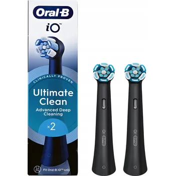 Náhradní hlavice k elektrickému kartáčku Originální Hlavice Oral-B iO Ultimate Clean 2 ks - Černé