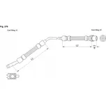 Starline HA E.1220 starline brzdová hadice elastická