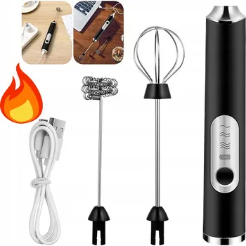 Šlehač mléka MINI ELEKTRICKÝ MIXÉR NAPĚŇOVAČ MLÉKA KÁVY ŠLEHAČ VAJEC