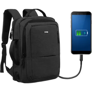 Městský batoh Cestovní Batoh s úložným prostorem pro notebook, USB port Peterson Wizzair