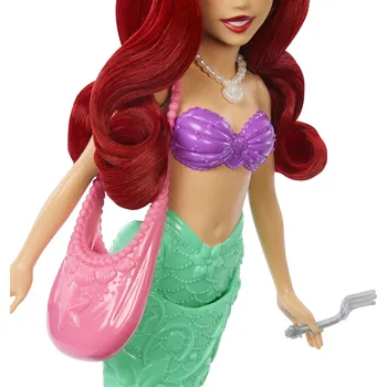 Panenka MALÁ MOŘSKÁ VÍLA ARIEL panenka mořská panna + krab Sebastian + příslušenství JHL57